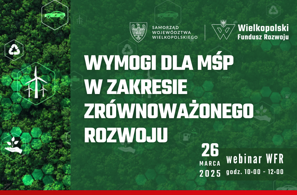 WEBINARIUM | Wymogi dla MŚP w zakresie zrównoważonego rozwoju